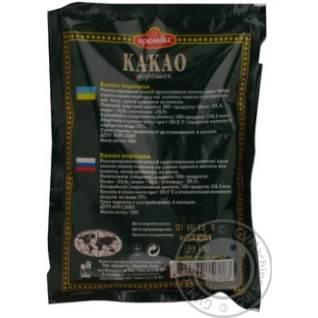 Cocoa Aromix instant for baking 100g packaged - buy, prices for MegaMarket - photo 4