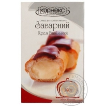 Суміш Корнекс Крем заварний ванільний 300г купити, ціни на МегаМаркет - фото 1