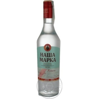 Vodka Nasha marka pine nuts 40% 500ml glass bottle Ukraine - buy, prices for NOVUS - photo 1