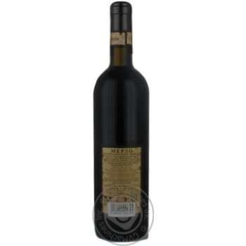 Wine merlot Casa veche red dry 12% 750ml glass bottle Moldova - buy, prices for MegaMarket - photo 2