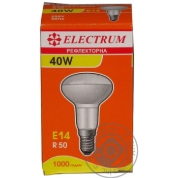 Bulb Electrum e14:е14 40w 1000hours 240v - buy, prices for MegaMarket - photo 1