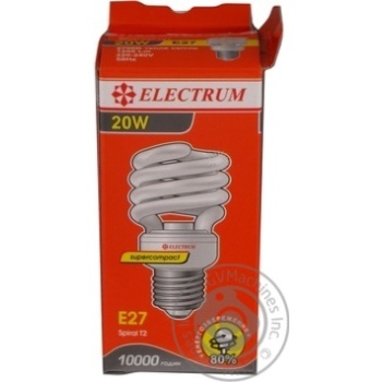 Лампа енергозберігаюча Electrum FC-101 20W E27 4000K A-FC-1290