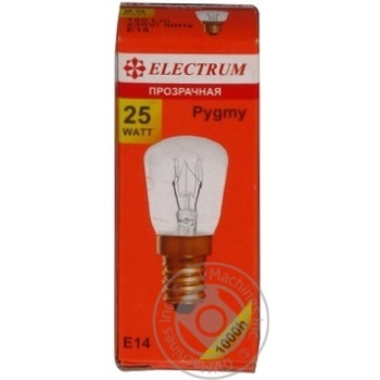 Лампа розжарювання прозора Electrum Pygmy 25W E14 A-IP-0885