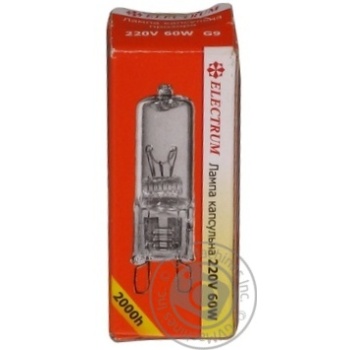 Лампа Electrum 60W G9 гал. капсульна A-HC-0124 х10 купити, ціни на МегаМаркет - фото 1