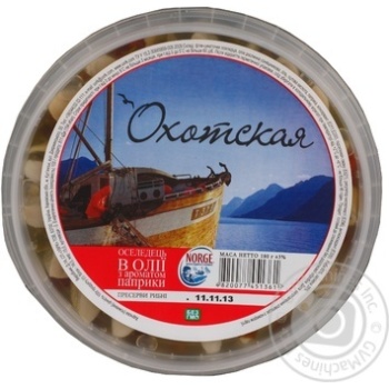 Preserves herring Ohotskaya paprika 180g - buy, prices for NOVUS - photo 1