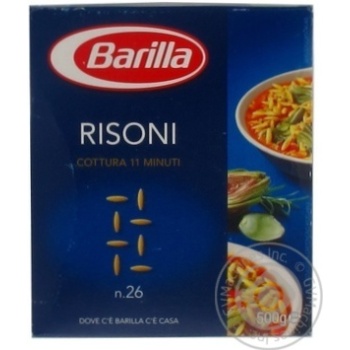 Макарони Barilla 500 г Risoni (Італія) купить, цены на МегаМаркет - фото 2