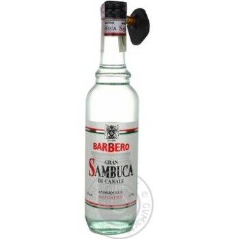 Лікер Barbero Sambuca 40% 0.7л х6 купити, ціни на МегаМаркет - фото 1