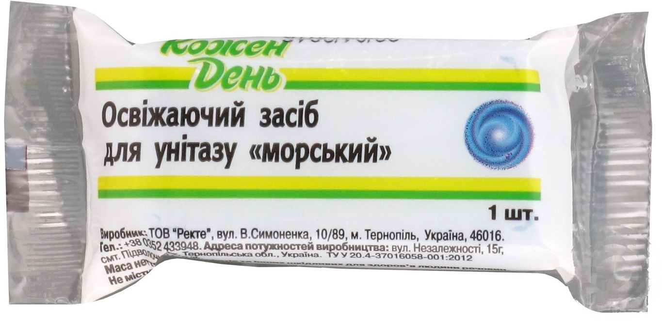 

Освежитель для унитаза Кожен День Морской (запаска) 1шт 40г