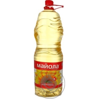 Олія Майола екстра соняшникова рафінована 2л купити, ціни на МегаМаркет - фото 1