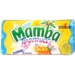 Конфеты Storck Mamba жевательные Тропикс со вкусами ананаса и кокоса 26,5г