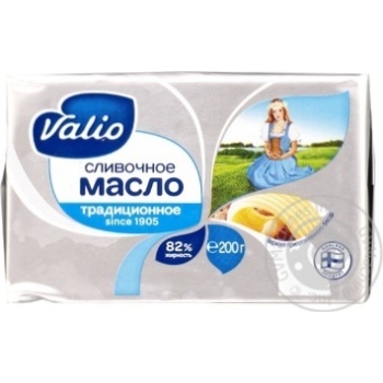 Масло Валіо Вершкове 82% 200г купити, ціни на МегаМаркет - фото 1