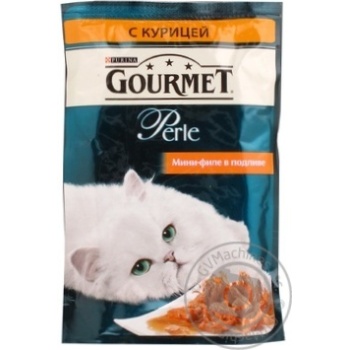 Консерва для котів Gourmet Perle Курка 85г - купити, ціни на NOVUS - фото 1