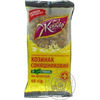 Козинак Жайвір соняшниковий на фруктозі зі стевією 65г купити, ціни на МегаМаркет - фото 3