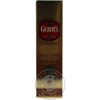 Віскі Grant`s 8 років 0,7л х12 купить, цены на МегаМаркет - фото 3