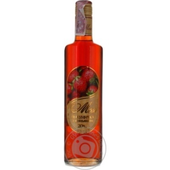 Вермут Моя Клубничка с коньяком ликерный розовый 20% 0,5л купить, цены на МегаМаркет - фото 1