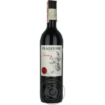 Вино Flagstone Merlot червоне сухе 0.75л купить, цены на МегаМаркет - фото 1