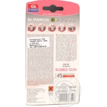 Dr. Marcus Ecolo Bubble Gum Car Air Freshener - buy, prices for NOVUS - photo 2