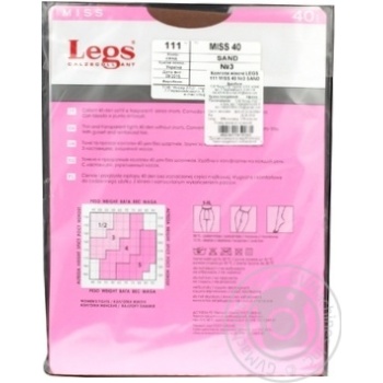 Legs Miss Sand Women's Tights 40den 3s - buy, prices for MegaMarket - photo 2