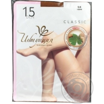 Intuitsiya Women's Tights Classic 15 den 4 natural - buy, prices for MegaMarket - photo 1