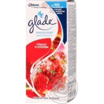 Glade Pomegranaye and Cranberry Microspray Antiperspirant Air Freshener Spair Balloon 10ml - buy, prices for NOVUS - photo 2