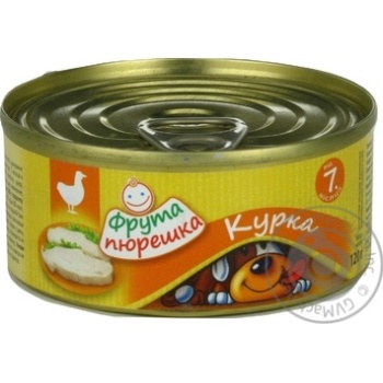 Пюре Фрут пюрешка курка 120г купити, ціни на МегаМаркет - фото 1