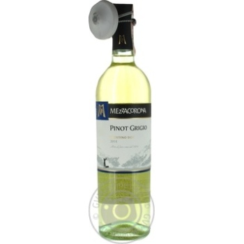 Вино Mezzacorona Pinot Grigio біле сухе 0.75л х6 купити, ціни на МегаМаркет - фото 1