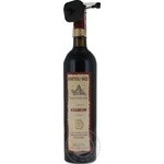 Wine saperavi Kartuli vazi Ahasheni red semisweet 11% 750ml glass bottle Georgia