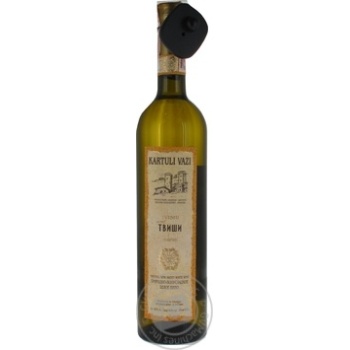 Wine tvishi Kartuli vazi Private import white semisweet 10.5% 750ml glass bottle Georgia - buy, prices for MegaMarket - photo 3