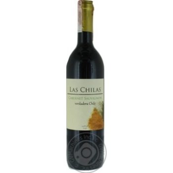 Wine Las chilas red dry 12.5% 750ml glass bottle Chili - buy, prices for MegaMarket - photo 1