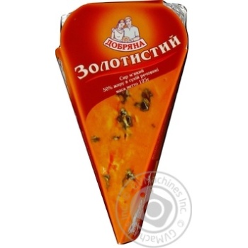 Сир Добряна Золотистий м'який 50% 100г купити, ціни на МегаМаркет - фото 1
