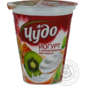 Йогурт Чудо ківі-мюслі 2.5% 300г купити, ціни на МегаМаркет - фото 1