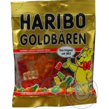 Конфеты Haribo Золотые мишки желейные 100г купить, цены на МегаМаркет - фото 1