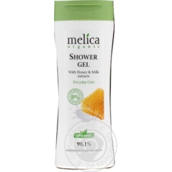Гель для душу Melica organic з медом та молоком 250мл купити, ціни на МегаМаркет - фото 1
