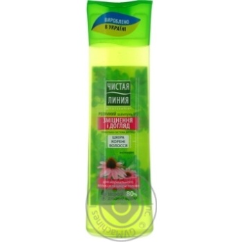 Shampoo Chistaya liniya Strengthening and care for normal hairs 400ml - buy, prices for MegaMarket - photo 1