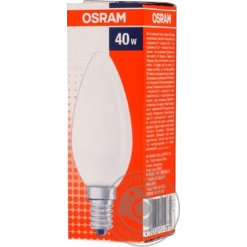 Bulb Osram e14:е14 40w - buy, prices for MegaMarket - photo 1