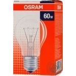 Лампа Osram А розжарювання 60W CL 60 E27 x6