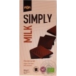 Шоколад молочний Kaoka Simply органічний 80г