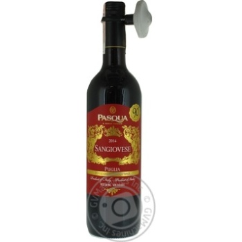 Вино Pasqua Sangiovese di Puglia IGT червоне сухе 0.75л х6 купити, ціни на МегаМаркет - фото 1