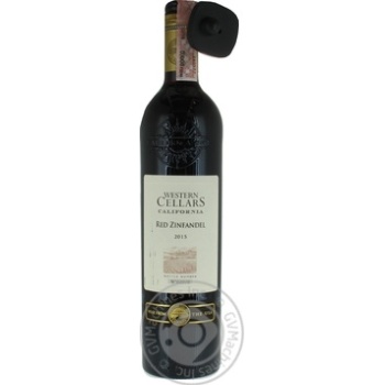 Вино червоне Вино Western Cellars Red Zinfandel сухе 13.5% 0.75л купити, ціни на МегаМаркет - фото 1