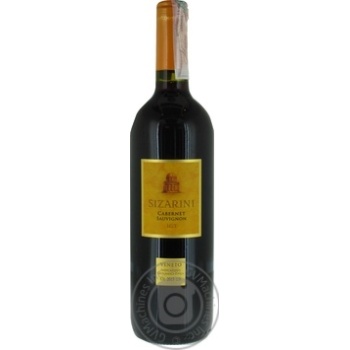 Вино Sizarini Cabernet Sauvignon IGT червоне сухе 0.75л х6 купити, ціни на МегаМаркет - фото 1
