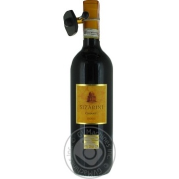 Вино Sizarini Chianti червоне сухе 0.75л х6 купить, цены на МегаМаркет - фото 1