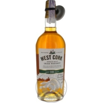 West Cork Irish Whiskey 10 yrs 40% 0,7l - buy, prices for MegaMarket - photo 1
