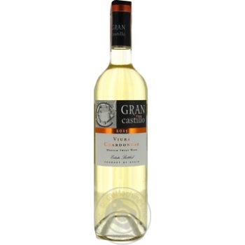 Wine chardonnay white semisweet 11% 750ml glass bottle - buy, prices for MegaMarket - photo 1