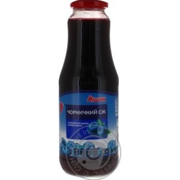 Auchan blueberry with sugar juice 1000ml - buy, prices for Auchan - photo 1