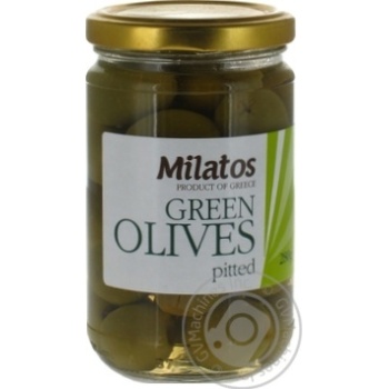 Milatos Green Pitted Olives 280g - buy, prices for MegaMarket - photo 1