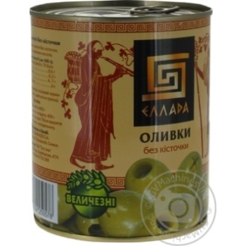 Ellada green without bone olive 850ml - buy, prices for MegaMarket - photo 3