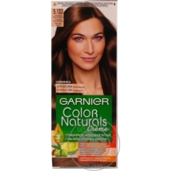Фарба для волосся Garnier Color Naturals натуральний світло-каштановий №5 132 купити, ціни на МегаМаркет - фото 1