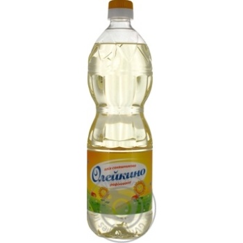 Oil Oleykino sunflower refined 870ml - buy, prices for MegaMarket - photo 1