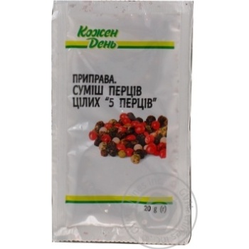 Смесь перцев целых Каждый день 20г - купить, цены на Auchan - фото 3