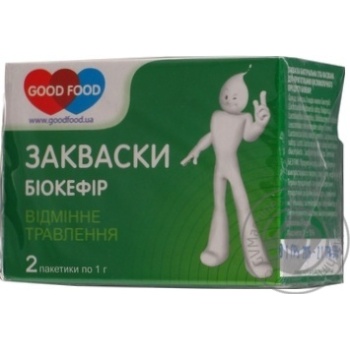 Закваска сухая Good Food Биокефир 2пак*1г купить, цены на МегаМаркет - фото 1